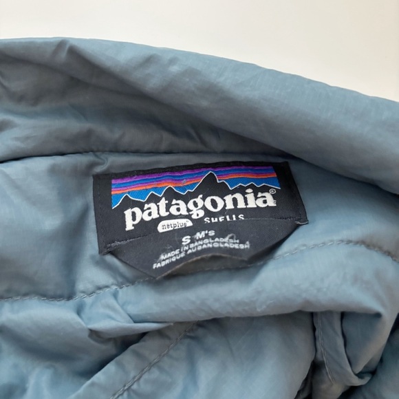 Patagonia Men's Down Sweater Jacket Small Blue Grey - Picture 7 of 12
